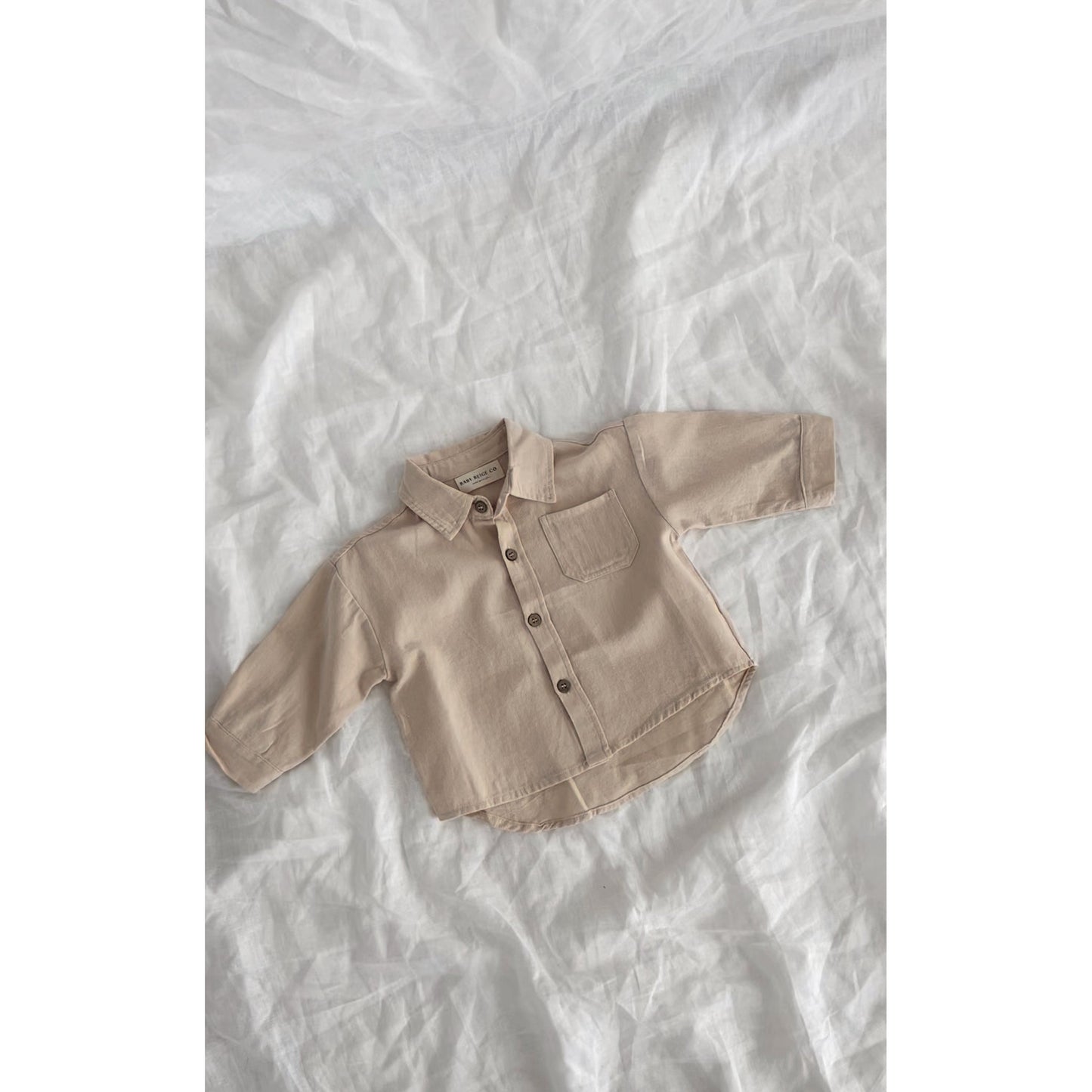 Henley button up shirt